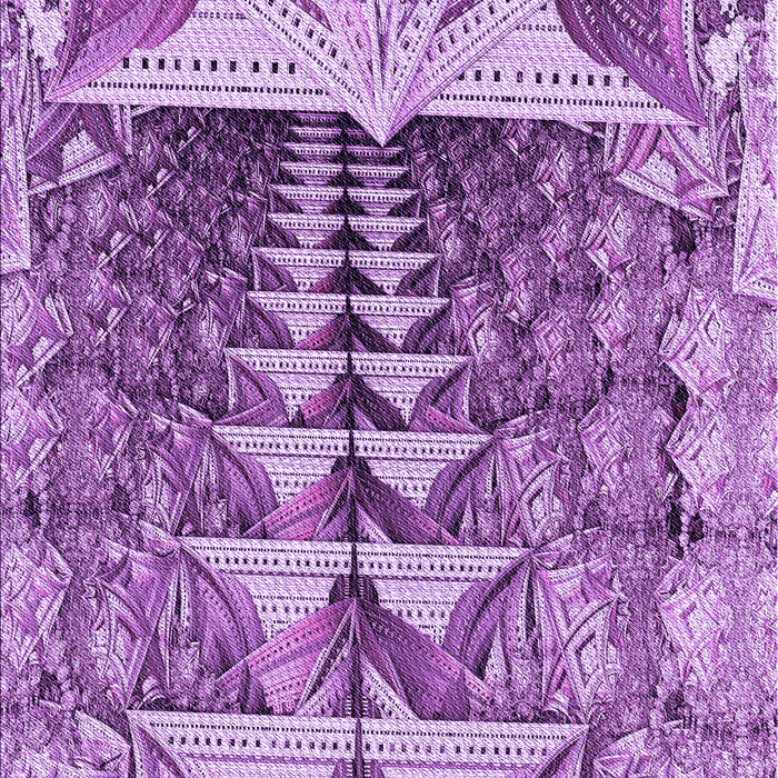 Machine Washable Transitional Dark Orchid Purple Rug, wshpat1661pur