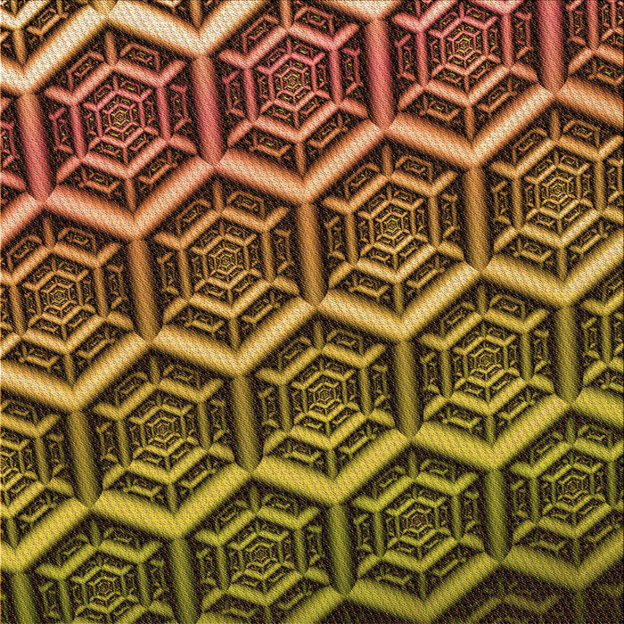 Round Patterned Caramel Brown Rug, pat1662org