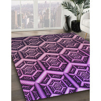 Patterned Purple Rug, pat1662pur