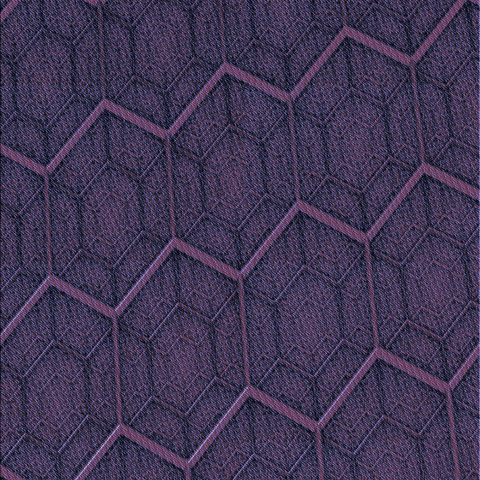 Machine Washable Transitional Deep Periwinkle Purple Rug, wshpat1663blu