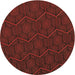 Square Patterned Crimson Red Rug, pat1663brn