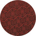 Square Machine Washable Transitional Crimson Red Rug in a Living Room, wshpat1663brn