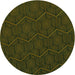 Square Patterned Midnight Gray Rug, pat1663grn