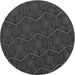 Square Machine Washable Transitional Charcoal Black Rug in a Living Room, wshpat1663gry