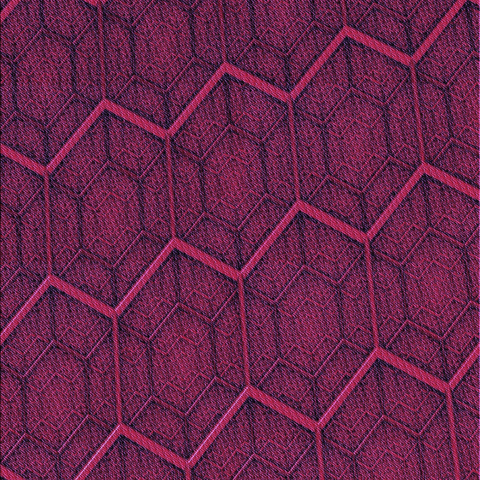 Machine Washable Transitional Dark Magenta Purple Rug, wshpat1663pur