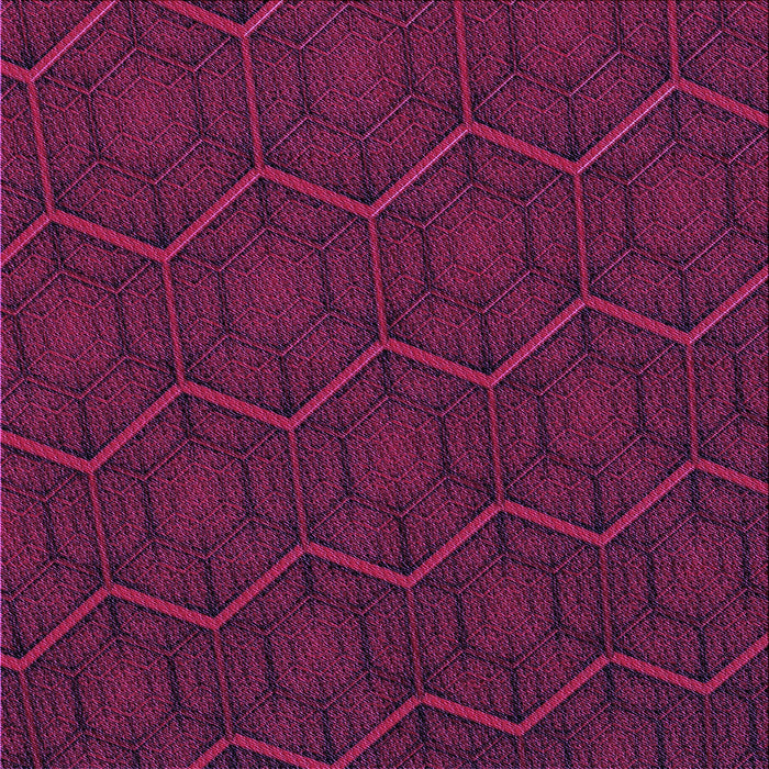 Round Patterned Dark Magenta Purple Rug, pat1663pur