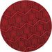 Square Patterned Tomato Red Rug, pat1663rd