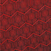 Square Patterned Fire Brick Red Novelty Rug, pat1663