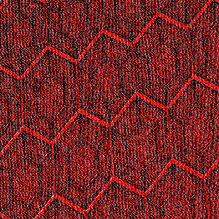 Patterned Fire Brick Red Novelty Rug, pat1663