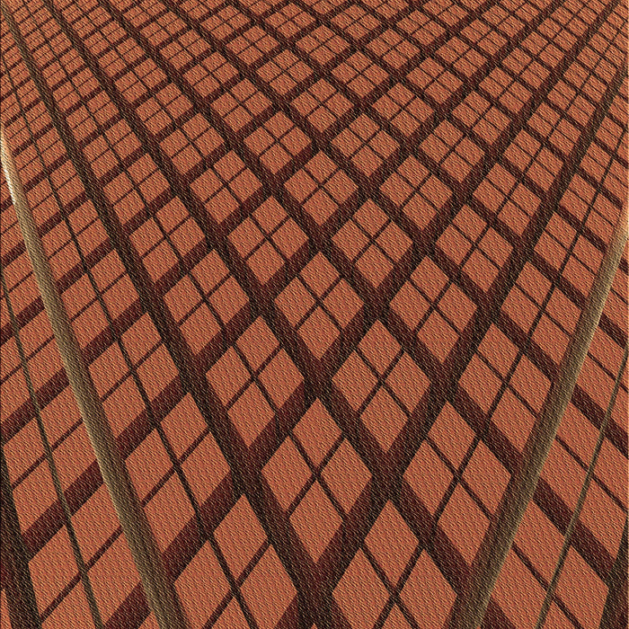 Patterned Orange Rug, pat1664brn