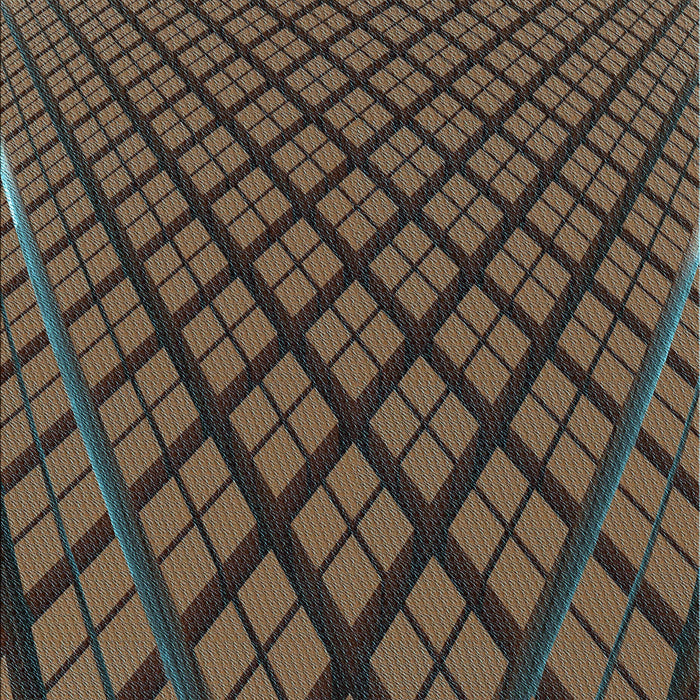 Patterned Bakers Brown Rug, pat1664lblu