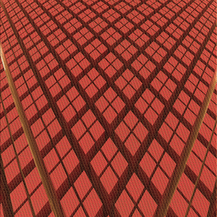 Patterned Red Rug, pat1664org