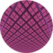 Square Patterned Magenta Pink Rug, pat1664pur