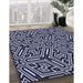 Machine Washable Transitional Night Blue Rug in a Family Room, wshpat1665blu