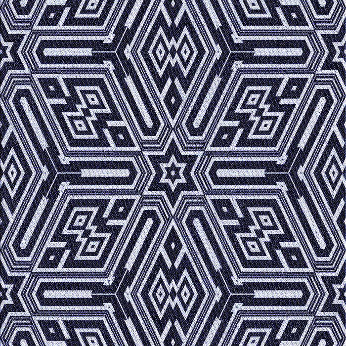 Patterned Night Blue Rug, pat1665blu