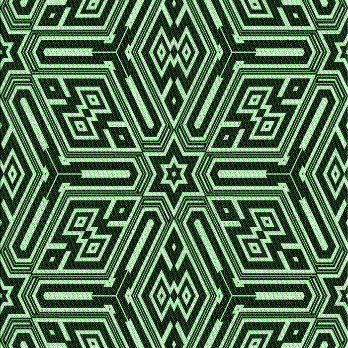 Patterned Black Rug, pat1665grn