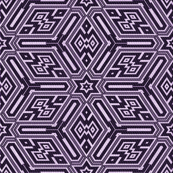 Round Patterned Bright Lilac Purple Rug, pat1665pur
