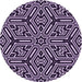 Square Patterned Bright Lilac Purple Rug, pat1665pur