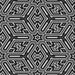 Square Patterned Black Novelty Rug, pat1665