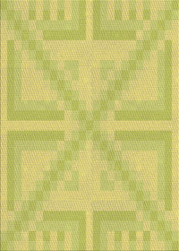 Machine Washable Transitional Yellow Rug, wshpat1666brn