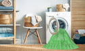 Machine Washable Transitional Neon Green Rug in a Washing Machine, wshpat1666grn