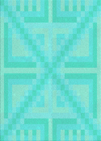 Machine Washable Transitional Dark Turquoise Green Rug, wshpat1666lblu