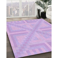 Patterned Purple Rug, pat1666pur