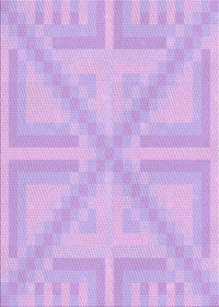 Machine Washable Transitional Purple Rug, wshpat1666pur