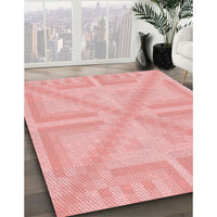 Patterned Pink Rug, pat1666rd