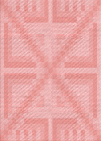 Machine Washable Transitional Pink Rug, wshpat1666rd