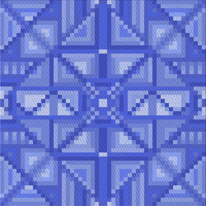 Round Patterned Sky Blue Rug, pat1667blu