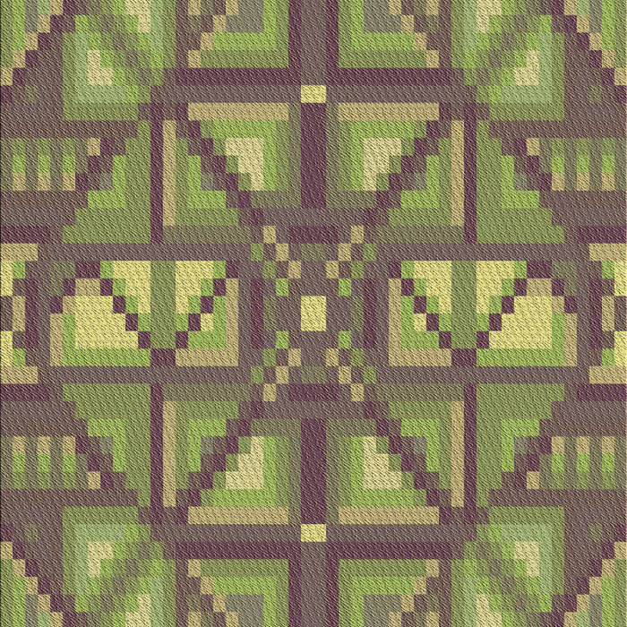 Patterned Green Rug, pat1667brn