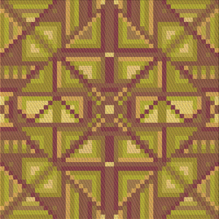 Round Patterned Chestnut Red Rug, pat1667org