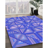 Patterned Purple Mimosa Purple Rug, pat1667pur