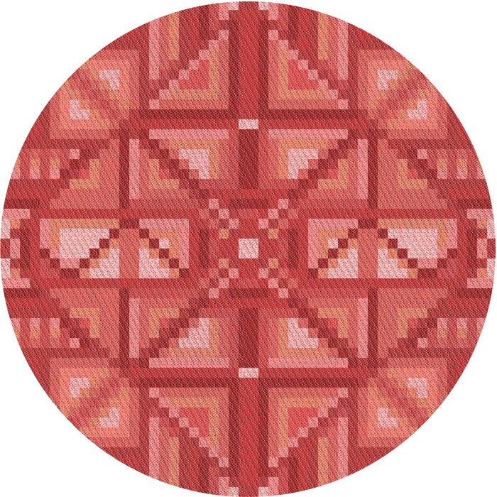 Square Machine Washable Transitional Red Rug in a Living Room, wshpat1667rd