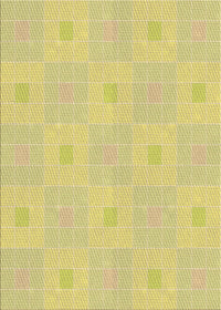 Machine Washable Transitional Bold Yellow Rug, wshpat1668brn