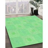 Patterned Green Rug, pat1668grn