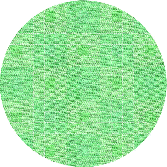 Square Machine Washable Transitional Green Rug in a Living Room, wshpat1668grn