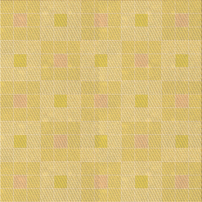 Round Patterned Yellow Rug, pat1668org