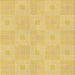 Round Machine Washable Transitional Yellow Rug, wshpat1668org