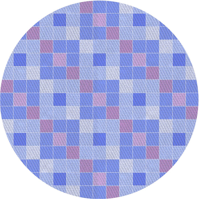 Square Machine Washable Transitional Light Slate Blue Rug in a Living Room, wshpat1669blu