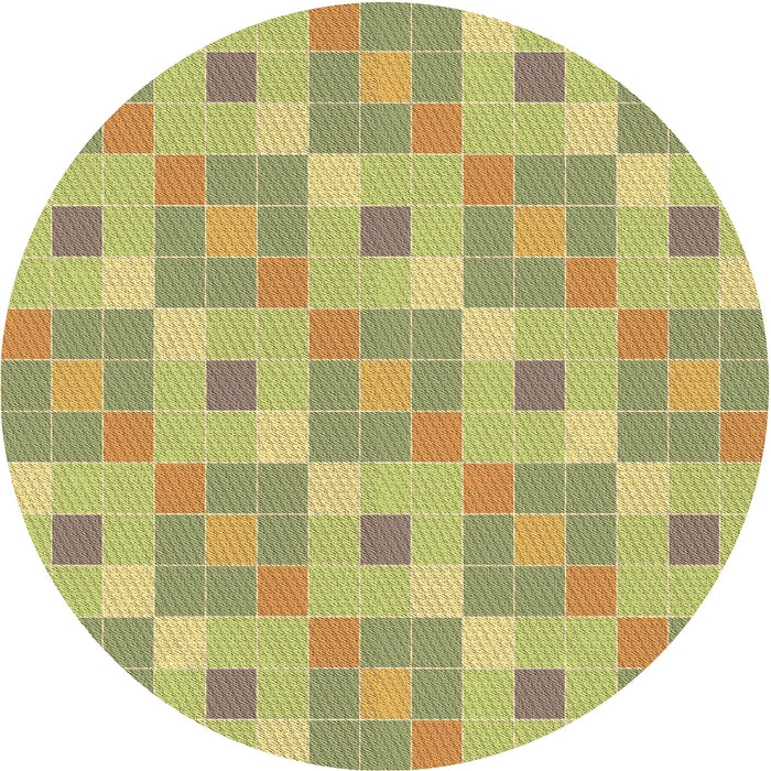 Square Machine Washable Transitional Golden Brown Yellow Rug in a Living Room, wshpat1669brn