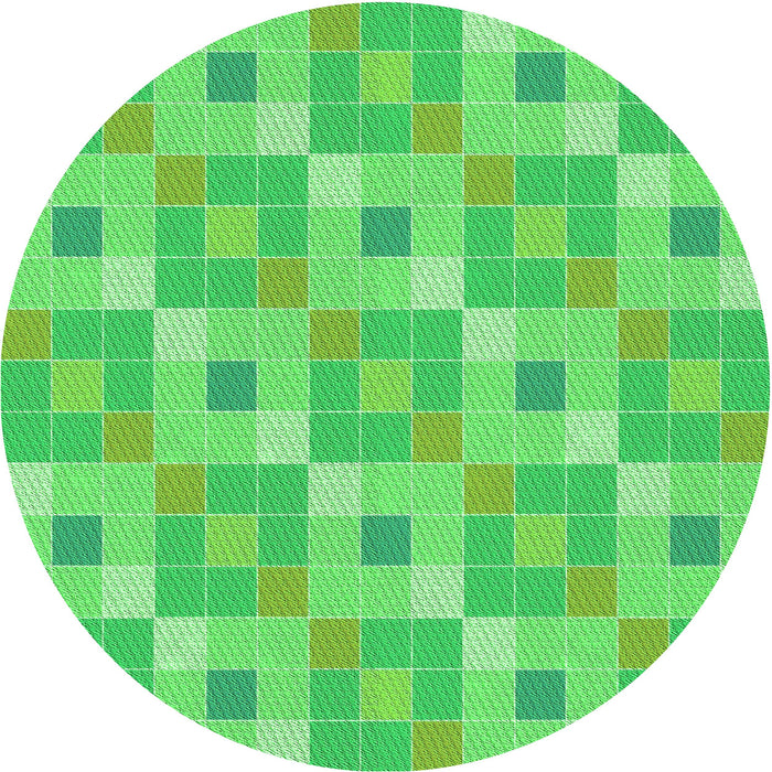 Square Machine Washable Transitional Neon Green Rug in a Living Room, wshpat1669grn