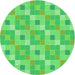 Square Machine Washable Transitional Neon Green Rug in a Living Room, wshpat1669grn