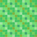 Round Machine Washable Transitional Neon Green Rug, wshpat1669grn