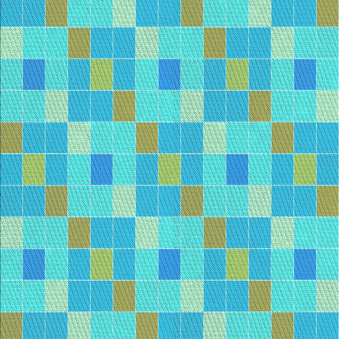 Machine Washable Transitional Bright Turquoise Blue Rug, wshpat1669lblu