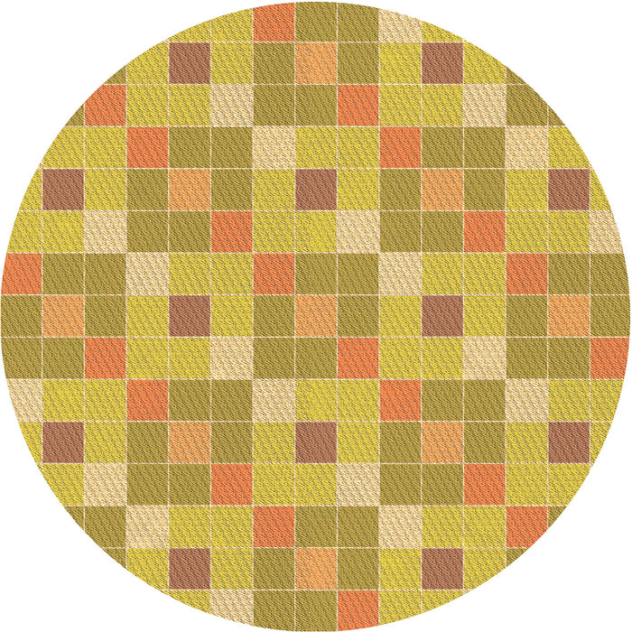 Square Machine Washable Transitional Bright Gold Yellow Rug in a Living Room, wshpat1669org