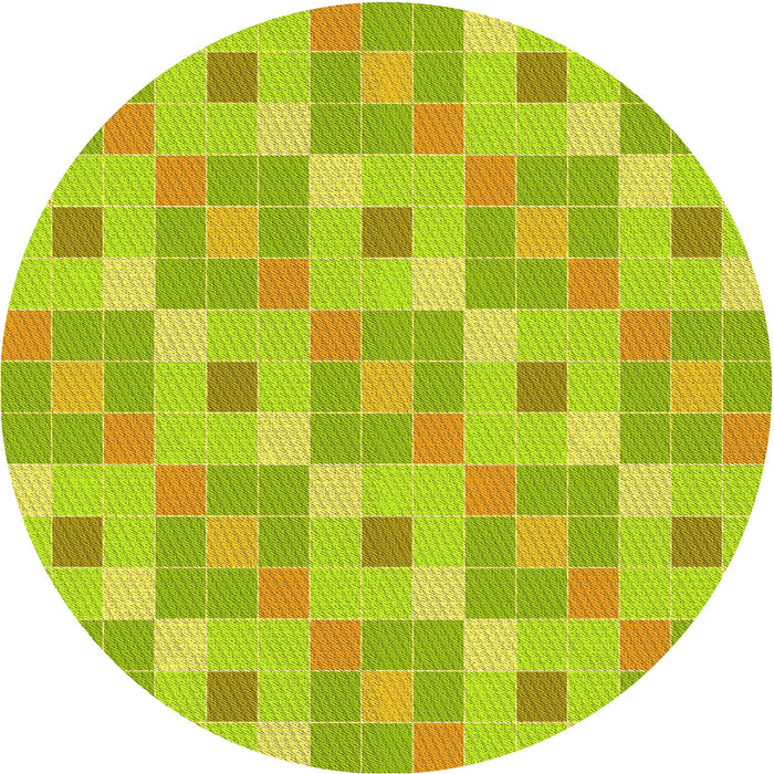 Square Machine Washable Transitional Green Rug in a Living Room, wshpat1669yw