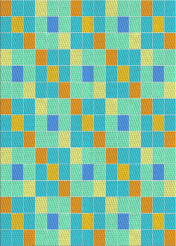 Patterned Green Abstract Machine Washable Rug, wshpat1669