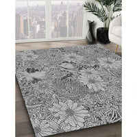 Patterned Silver Gray Rug, pat167gry